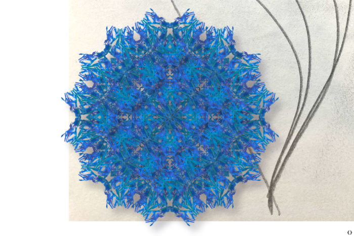 Blaues Mandala | Johanna Leitner