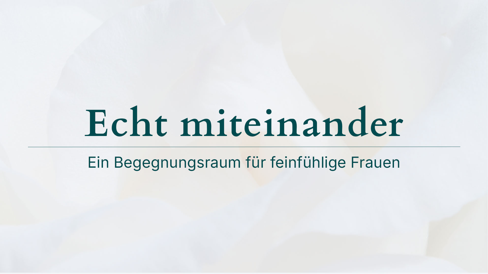 Echt miteinander – Start im Jänner 2027